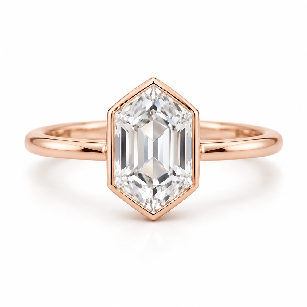 Briony Hexagon Bezel — front view