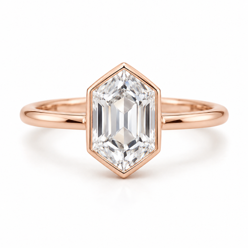Briony Hexagon Bezel — front view